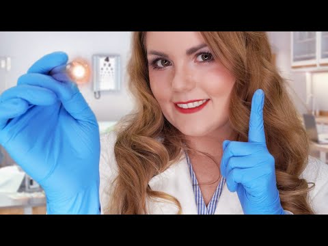 ASMR Arzt Check: Cranial Nerve Exam, Ohrenarzt + Ohrreinigung, Zahnarzt (Doktor Rollenspiel)