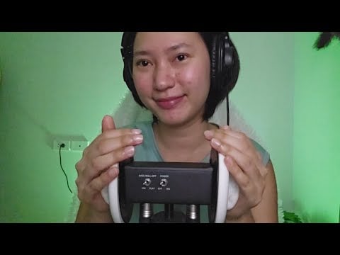 ASMR Oil Ear Massage No Talking นวดหู เกา เคาะ ลูบ ไม่พูด 3Dio