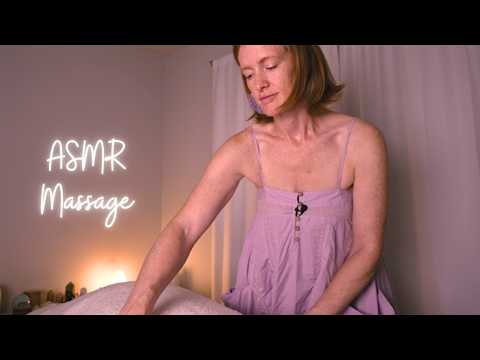 ASMR Full Body Massage with crinkly blanket and hand held massager