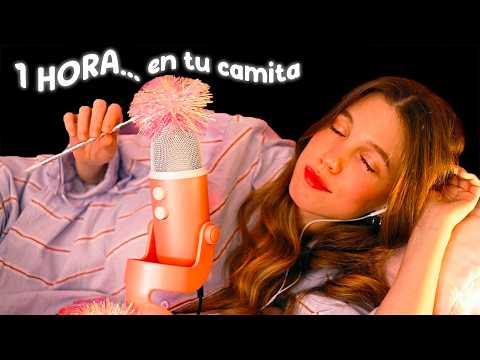 ASMR 1 HORA en tu CAMITA 🌙 💆🏼‍♀️ te DUERMO profundo...