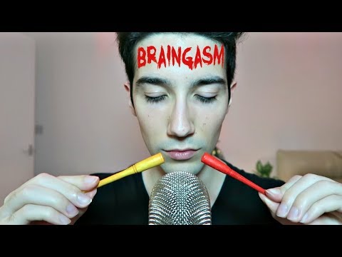 ASMR🔥 2 Sticks 1 Mic🔥 (Braingasm) No Talking