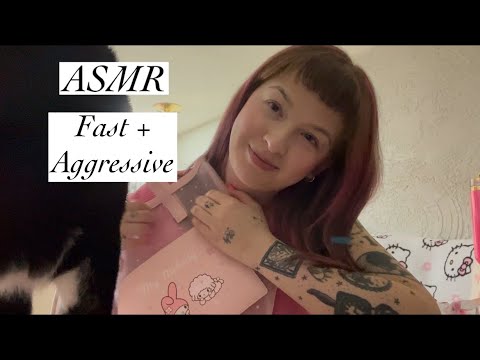 ASMR 💕 Fast & Aggressive ASMR to make you fall asleep 😴