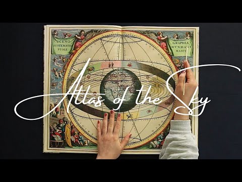 ASMR Historical Maps of the Sky: Harmonia Macrocosmica (soft spoken, tracing, page turning)