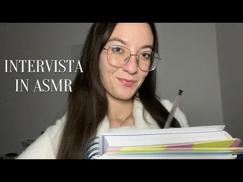 TI INTERVISTO ✍🏻 | ASMR ROLEPLAY