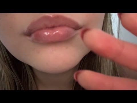 ASMR - lipgloss and mouth sounds 