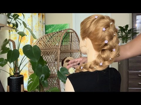 ASMR | FRENCH BRAND HAIRSTYLES | HAIRSTYLING - PERFECTIONIST - FINISHING TOUCHES WITH SOFT SPOKEN 😝