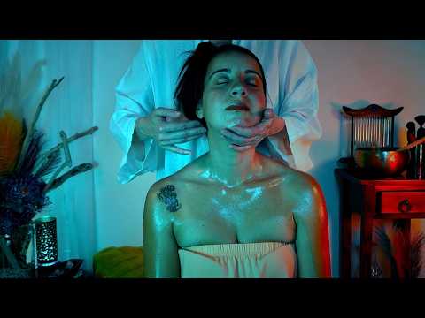 ASMR Pulizia ENERGETICA su persona reale con Ventagli di Seta MASSAGGIO Relax (Musica Orientale)