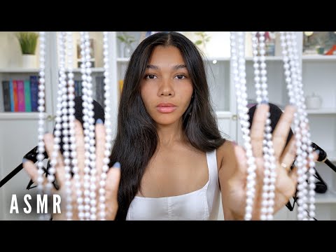 ASMR | Mouth Sounds at 100% Sensitivity, Inaudible Whispers & Beaded Tingles 🤍👄💤