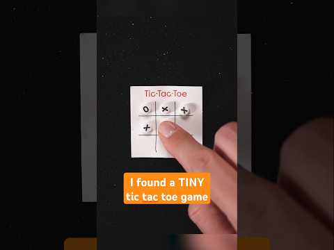 I found a TINY tic tac toe Game! #asmr #shorts