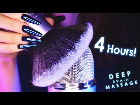 [4 Hours ASMR] Deep Brain Massage for Deep Sleep & Relax (No Talking)