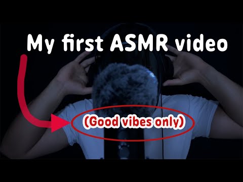 My first ASMR video [Mouth Sounds, Tapping, Magic lights, and more...]