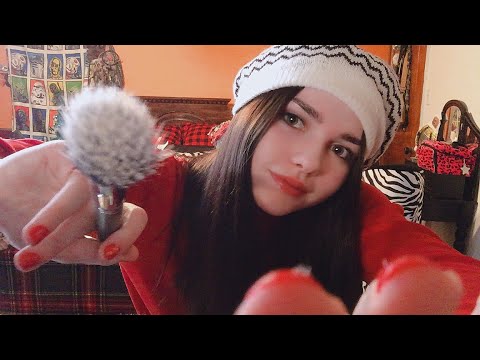 *ASMR* Sister does your makeup for the Christmas Party!🎄