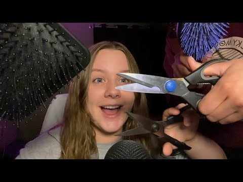 ASMR FAST 3 Minute Haircut with an ASSISTANT