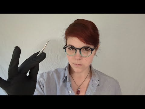 ASMR - Ear Cleaning and Cranial Nerve Tests - (IUI23) Mad Science Personal Attention - Soft Spoken