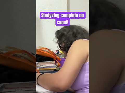 Gosta de vlog de estudo?
