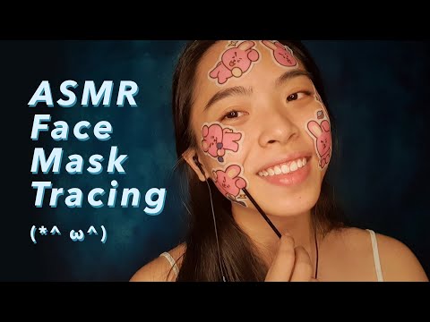 [ASMR] Tingly Face Tracing ✧ ft. BT21 Cooky Face Point Mask!