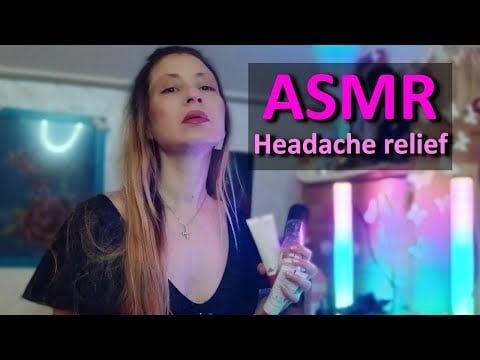 ASMR | Headache relief | Ear, head, temples and facial massage 💆🏼‍♀️