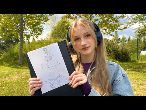 Drawing ASMR at the park