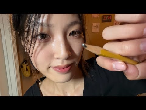 ASMR Facial Feature Analysis + Tracing Every Detail ✏️