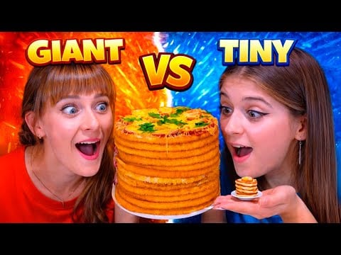 ASMR Giant VS Tiny Food VS Ice Cream Decoration Challenge | Best Candy Race Compilation