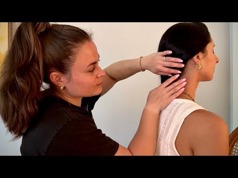 ASMR | The Girl in Class That Plays With Your Hair, Scratches Your Back, Crisscross & Coconut Rain