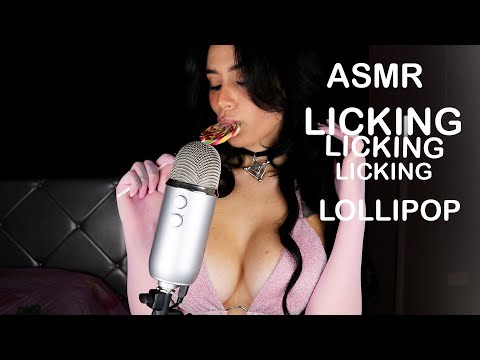 ASMR LICKING LICKING LICKING LOLLIPOP🍭💦