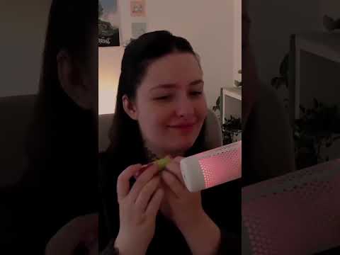 ASMR Tongue Clicking and Tapping on Lipgloss #shorts #shortvideo #asmrvideo