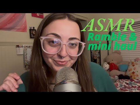 ASMR rambling & mini medicine haul