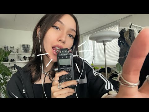 ASMR ☆ CRISP TASCAM TRIGGERS (mouth sounds, biting, mini cover,..)