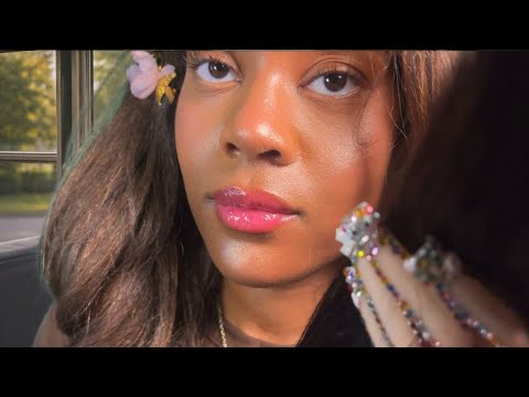 ASMR Girl Next To You on the School Bus Plays With Your Hair (Up Close Personal Attention)