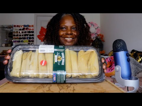 Trying Krogrer's Chicken Tamales ASMR Eating Sounds