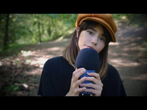 ASMR - Plucking Away Bad Energy in Nature (4k 60fps) - whispering, soft spoken