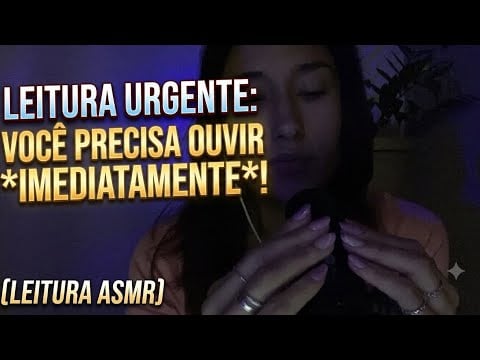 ASMR sussurros e muita leitura com som de chuva ! 