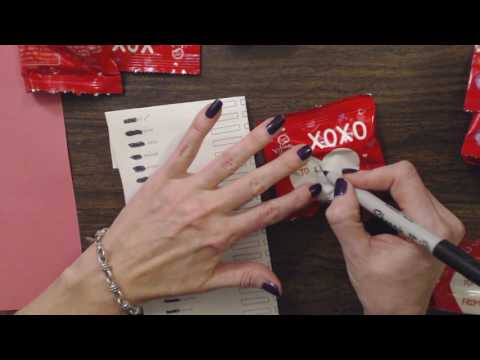 ASMR Soft Spoken ~ Valentine's Day Candy Crinkle & Labeling