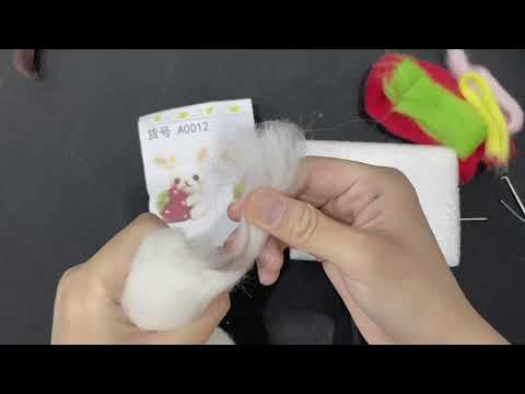 ASMR - let’s trying a new masochism hobby felting