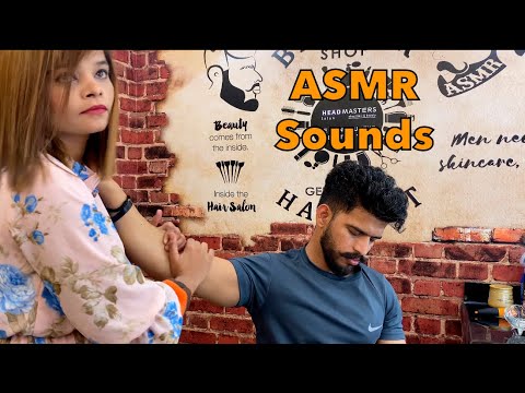 ASMR Head Massage | Face Massage | Back Massage | Hair Wash☁ By Female barber Chinki