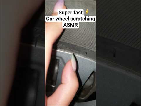 super fast and aggressive car wheel scratching and tapping ASMR #asmr #scratchingasmr #fastasmr