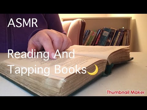 ASMR Reading And Tapping Books (Whispered)