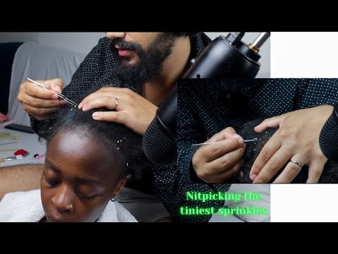 ASMR Husband Nitpicking THINGS from her scalp | PRONOUNCING | reading members names