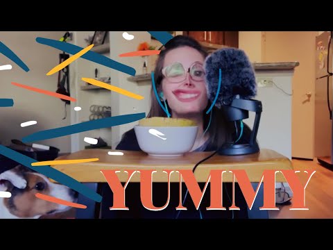 YUMMY ASMR - EATING CANTALOUPE AND POMEGRANATE SEEDS