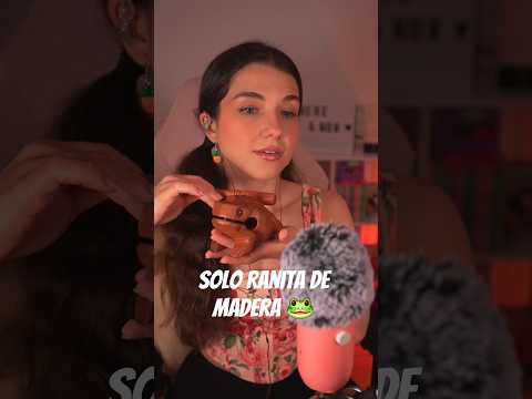 ASMR Sólo Ranita de Madera 🐸 #asmr #shorts