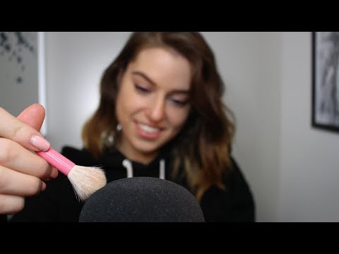 ASMR Mic Brushing, calm, minimal talking