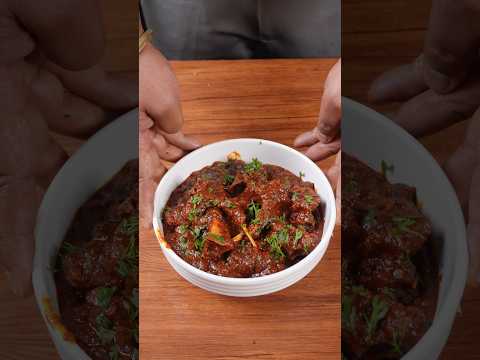 🔥 ASMR Rajasthani Laal Maas | Fiery Red Chilli Curry | Satisfying Cooking Sounds #shorts #asmr