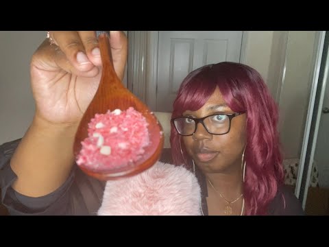 Asmr | Eating your face with a wooden spoon (different wooden utensils, pop rocks, gum chewing)👩🏾‍🍳