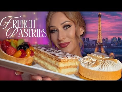 ASMR Mukbang | Trying Beautiful French Pastries 🥐🇫🇷