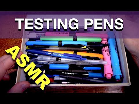 Testing Pens and Rambling About Life - ASMR Sleep Aid