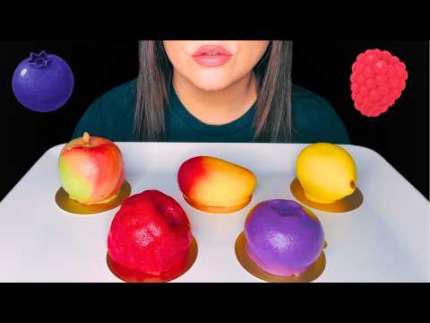 ASMR VIRAL FRUIT MOUSSE CAKE PASTRIES MUKBANG | SOFT EATING SOUNDS (NO TALKING)