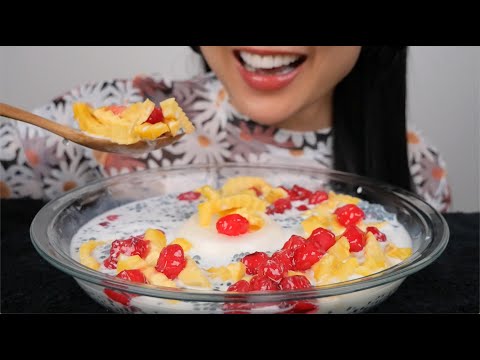 THAI COCONUT DESSERT (ASMR EATING SOUNDS) NO TALKING | SAS-ASMR