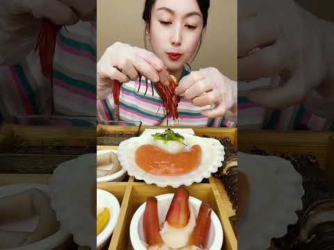 🦐🍣 Spicy seafood mukbang with crunchy sounds #SpicySeafood #해산물