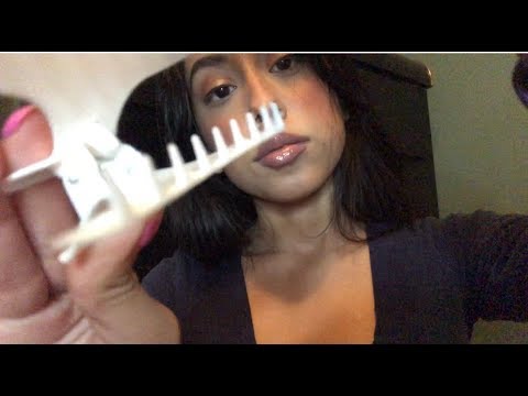 ASMR Hair Clipping | Hand Movements |Hair Play *Whispers !*